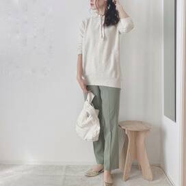 ユニクロの「スフレヤーンニット」がふわふわ幸せ。パーカでお尻もカバー