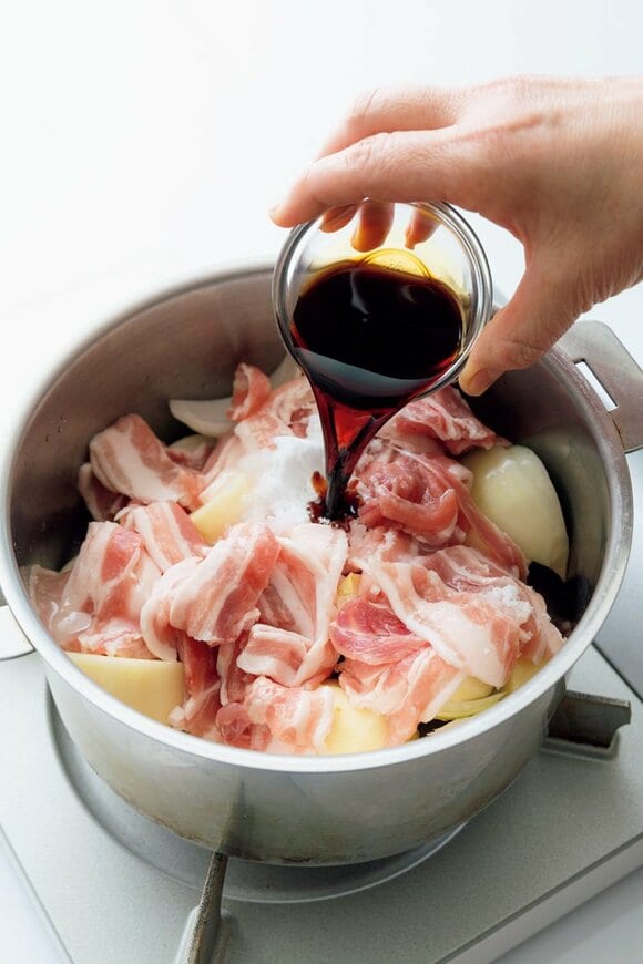 ジャガイモお肉ダシ