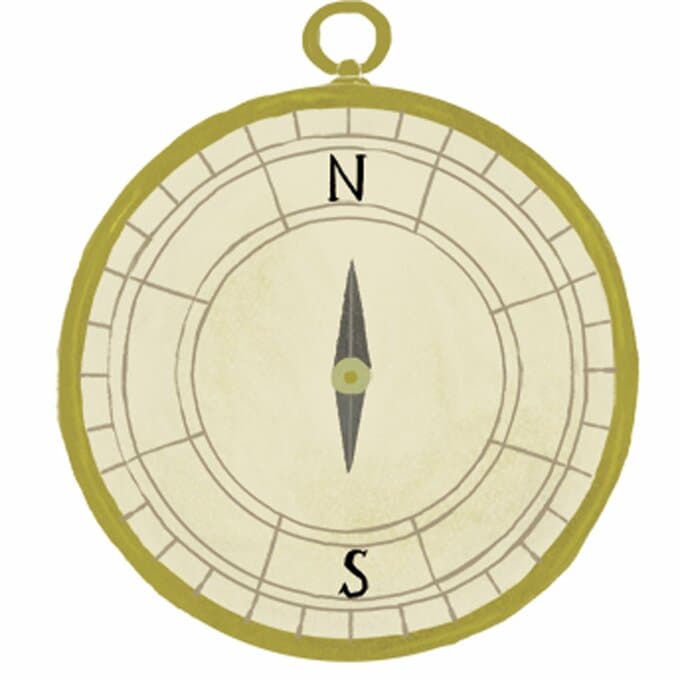 羅針盤のイラスト