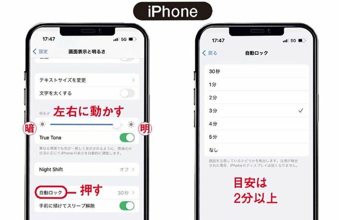 アイフォンの画面ロック設定方法