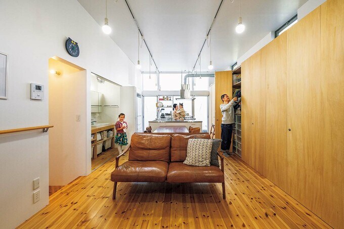 南側から見たSさんの家のLDK