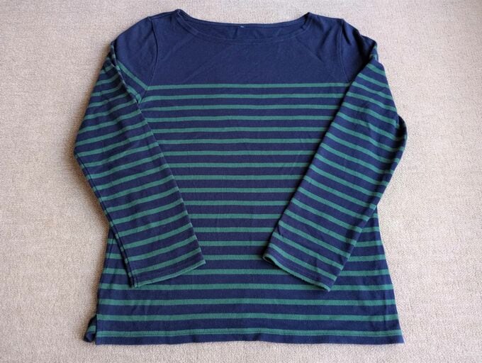 無印良品の定番のボーダーTシャツ