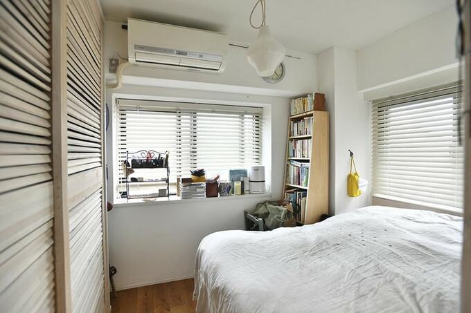 主寝室　ベッド