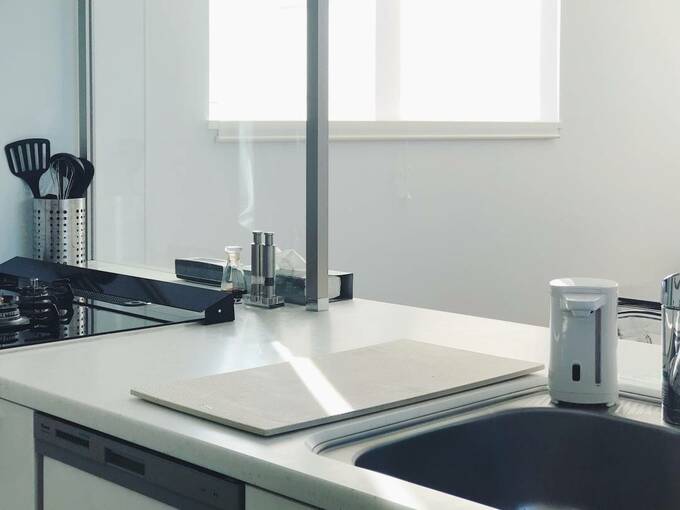 キッチンに珪藻土マット