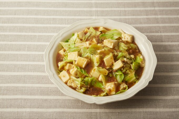 キャベツ入り麻婆