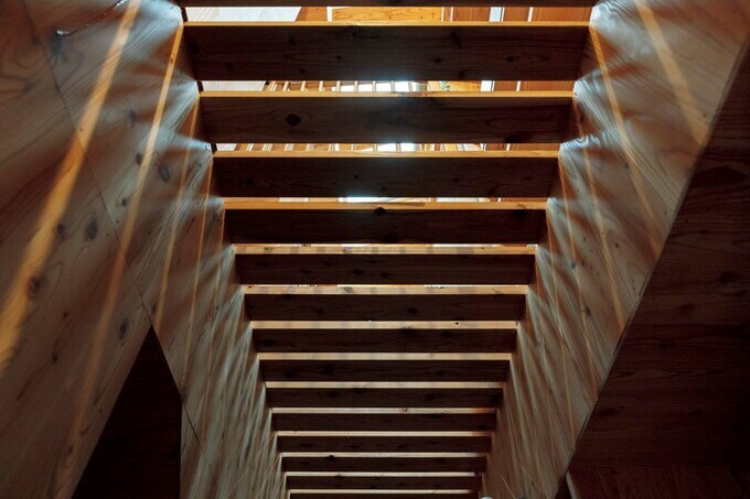 2階廊下のスノコ