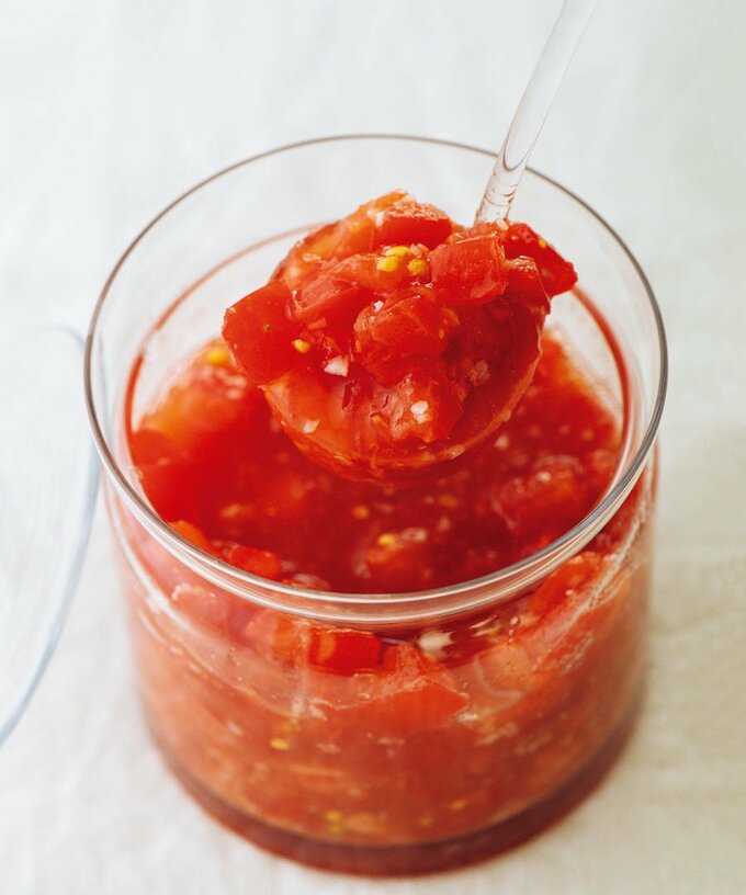 トマトニンニクダレ