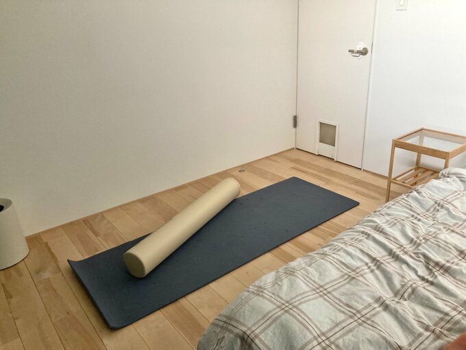 余白スペースを確保できた6畳の寝室