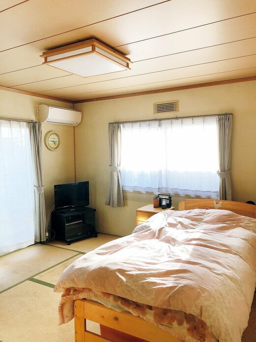 片付けた後の寝室