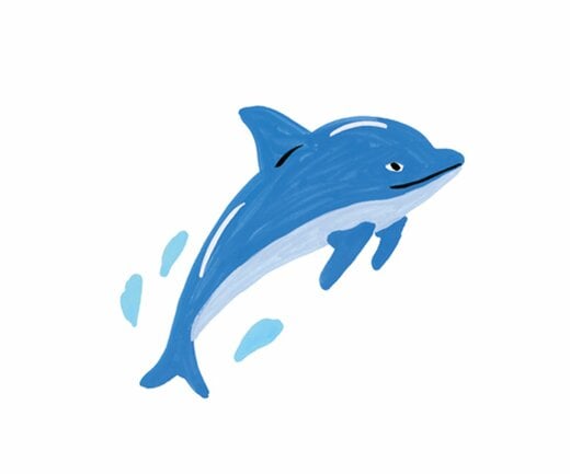 イルカのイラスト