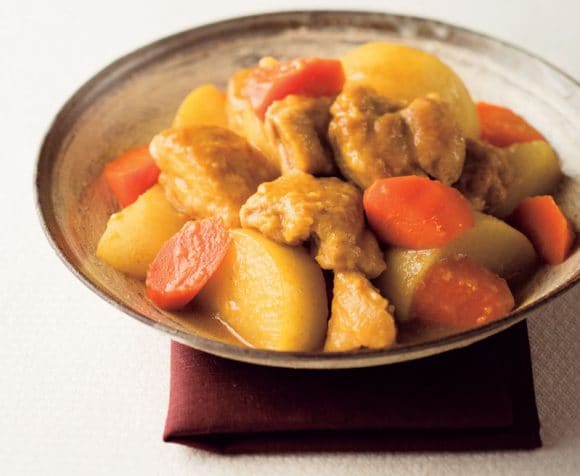 鶏と根菜の照り煮