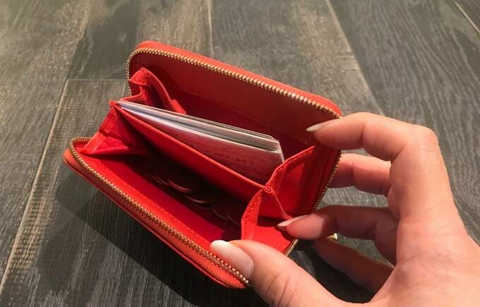 ポイントカードを整理した後のお財布