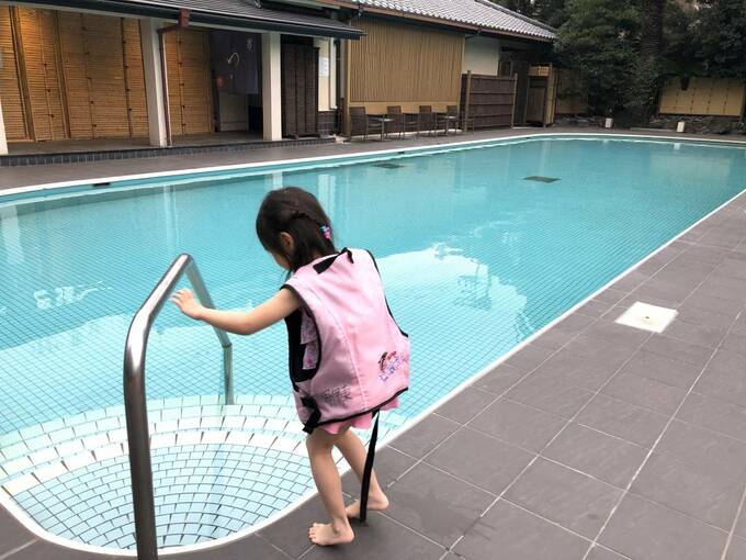 20メートルある源泉プール