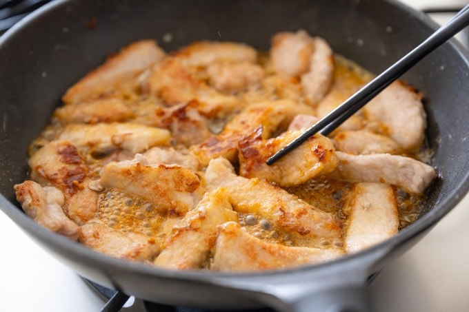 焼き色をつける