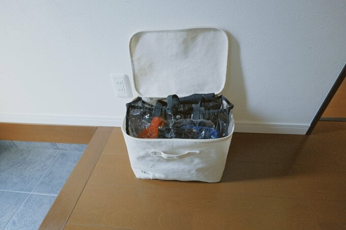 フタつき麻ボックス