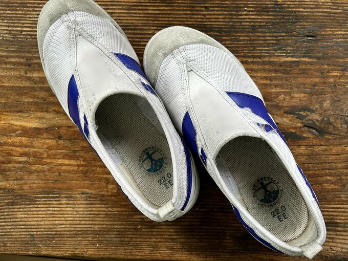 手洗い前の上履き