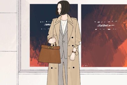 親友に「話したいことがある」と言われた日のベージュのトレンチコーデ。揺れる心に思わず本音がポロリ