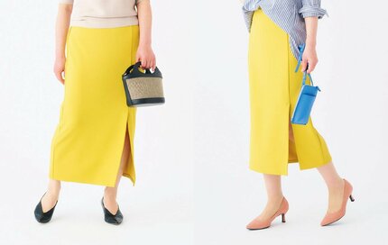 50代・60代に似合う「GU」の最旬スカート。上品にやせ見えもかなう