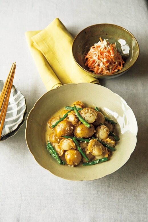 ホタテジャガ/シラスとニンジンのマヨぬた