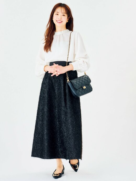 友人との食事会のコーデ