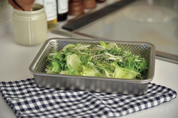 メッシュトレーとバットに広げて油きりも時短に