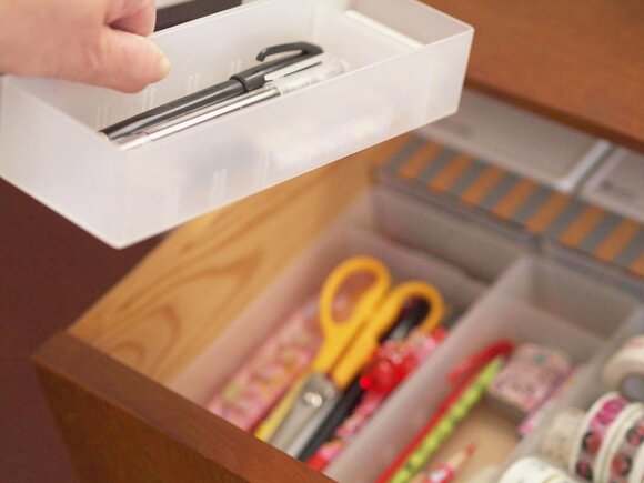 トレーを2段式に