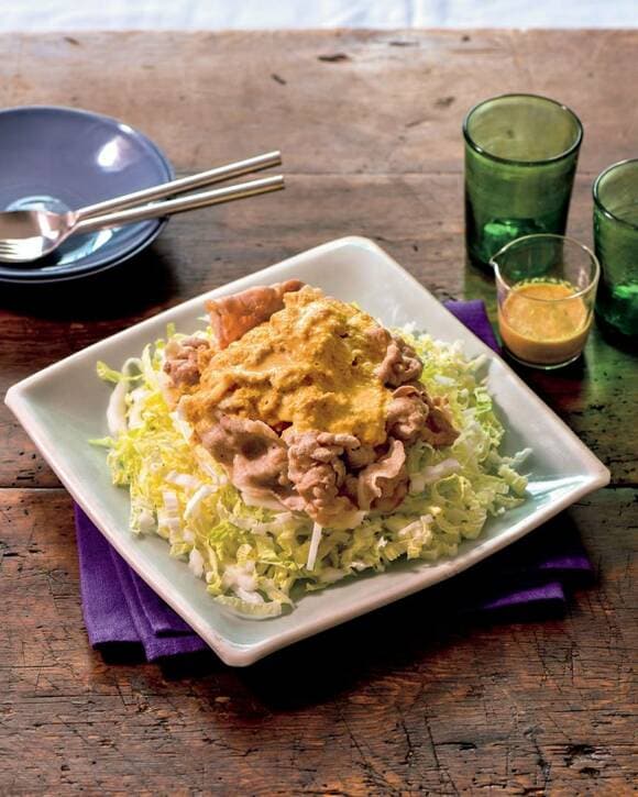 白菜と豚しゃぶのおかずサラダ