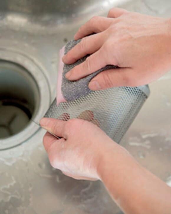 ゴミ受けの掃除