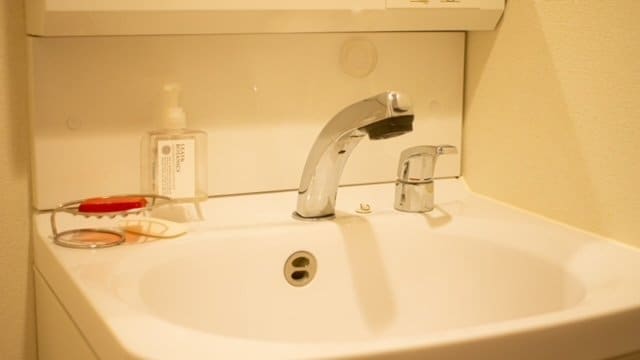 ピカピカの洗面台