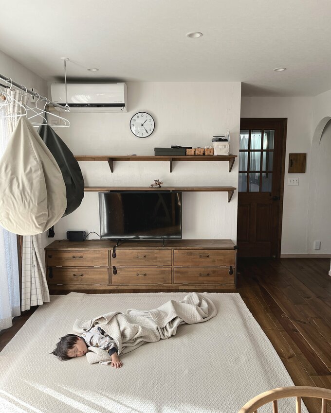 寝ている子ども