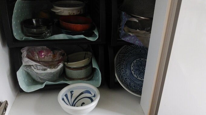 食器を収納するスペース