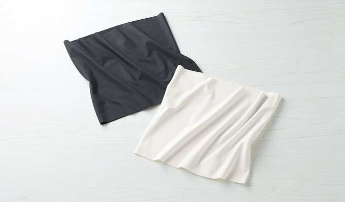 サーモス ＆ONDO 微起毛あったかハラマキ ブラック／ホワイト