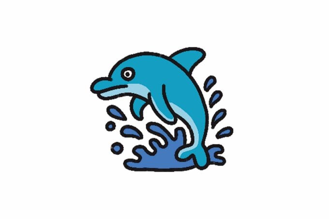 イルカのイラスト