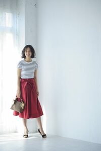 フレアスカートのコーデ