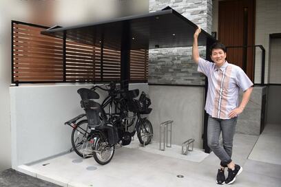 収納王子コジマジック邸の自転車置き場はどう設計した？都市型3階建てでも4台置けた