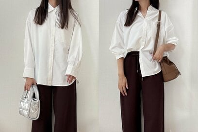 アラフォー絶賛、秋は「GU・白シャツ」があればいい。今年っぽく着こなすコーデ5選