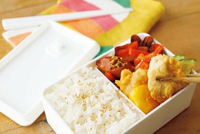 夏の傷みにくいお弁当おかず3品。梅やお酢でさっぱり簡単に