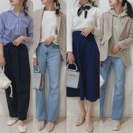 30代、40代におすすめ。ユニクロの厳選8アイテムで4月の10日間着回しコーデ