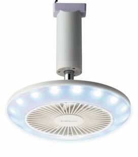 電球にもなるサーキュレーター。トイレなどの空間も涼しく
