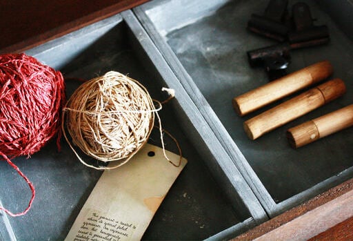 モルタル風仕切りボックス