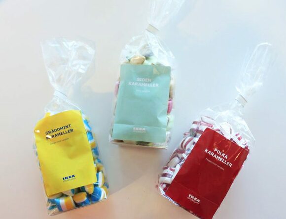 イケアカラーのキャンディー