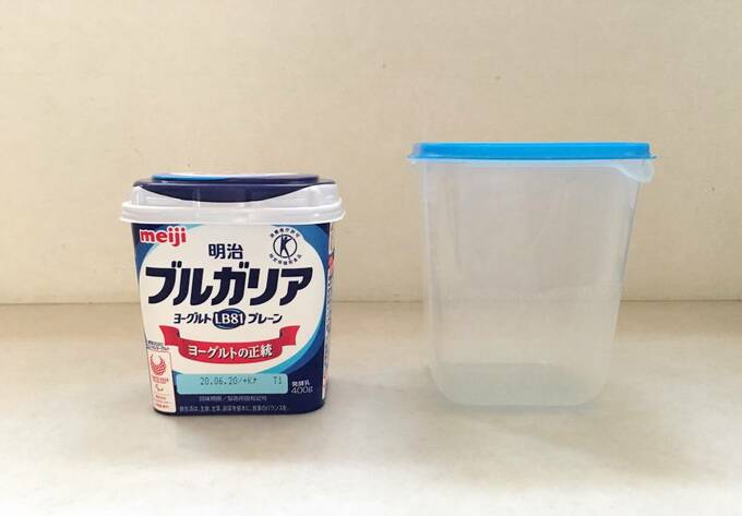 ヨーグルトとフードキーパー