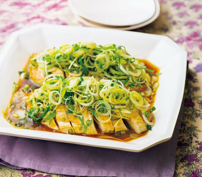 鶏胸のやわらかソテー 薬味マリネ