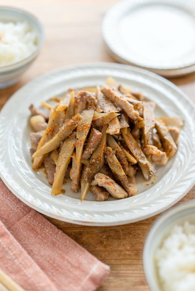 しゃきしゃきゴボウ