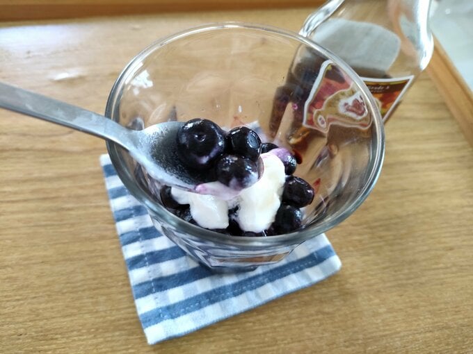 ブルーベリーのアレンジ