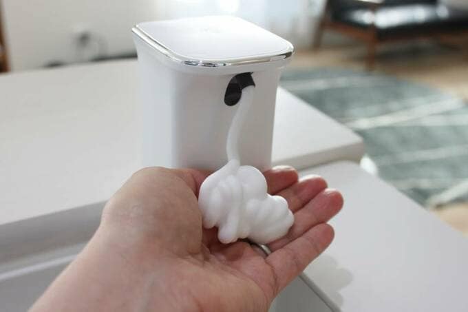 泡が出てきている様子