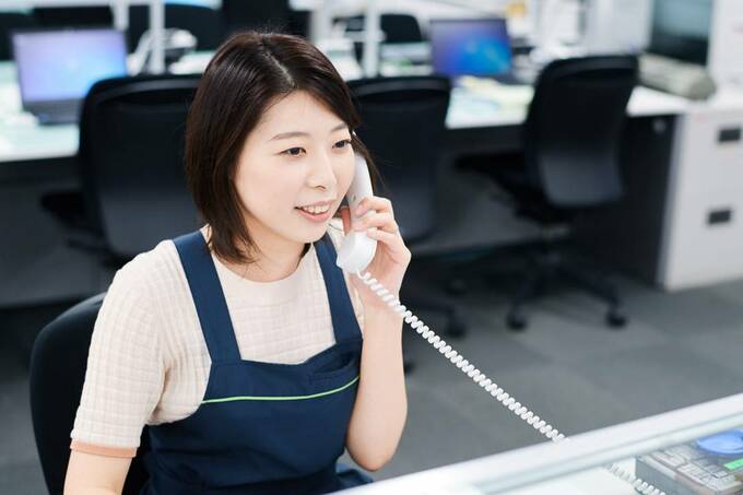 電話対応の様子