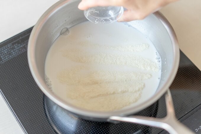 ゼラチンを入れる