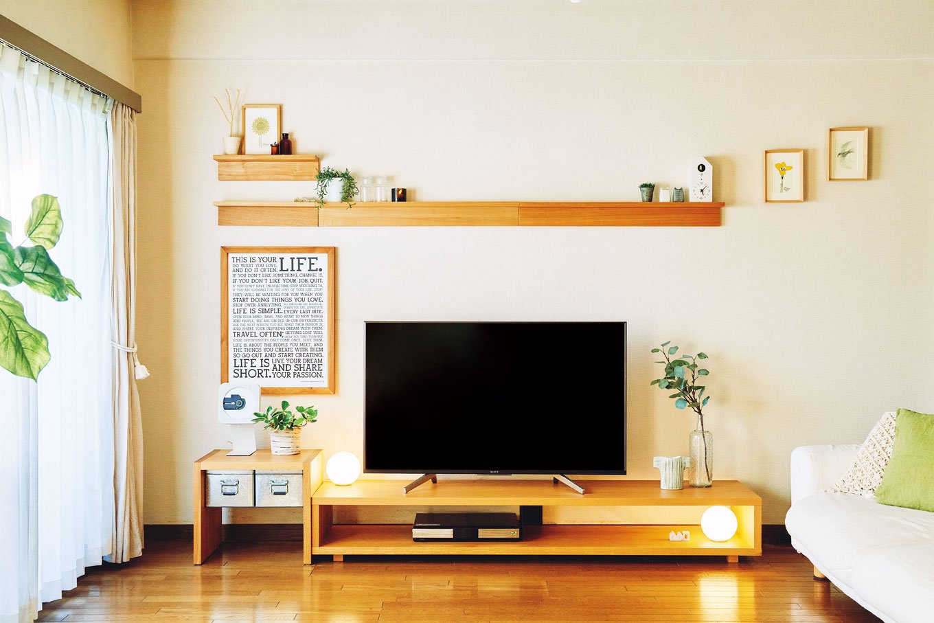 iPhone 無印壁につけられる家具棚88cm 44cm 家具箱 | tonky.jp