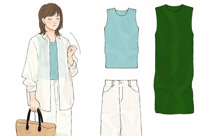 40代、「白リネンシャツ」をおしゃれに着るコツ。オーバーサイズで今っぽさが上がる